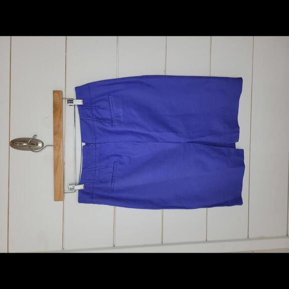 J Crew size 8  blue "No. 2 Pencil" knee length skirt - Picture 2 of 6